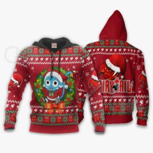 Fairy Tail Happy Ugly Christmas Sweater Anime Custom Xmas VA11 7