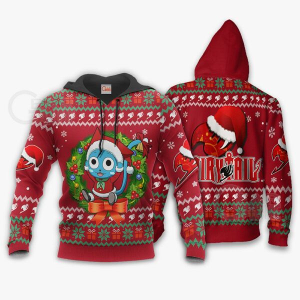 Fairy Tail Happy Ugly Christmas Sweater Anime Custom Xmas VA11 3