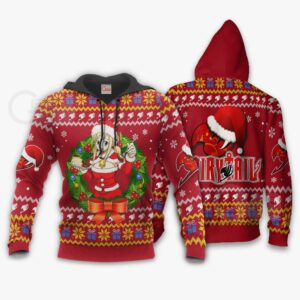 Fairy Tail Lucy Heartfilia Ugly Christmas Sweater Anime Xmas VA11 7