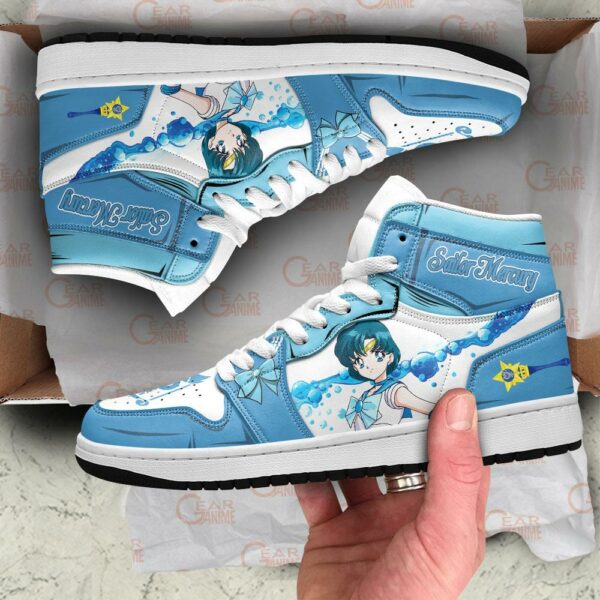 Sailor Mercury Sneakers Sailor Moon Anime Shoes MN11 4