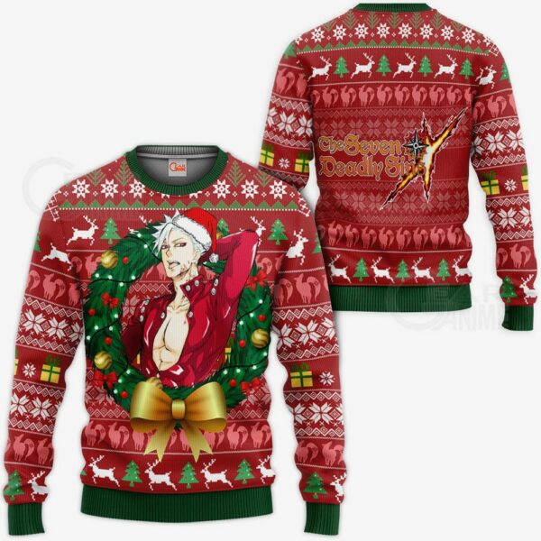 Bandit Ban Ugly Christmas Sweater Seven Deadly Sins Xmas Gift VA11 1