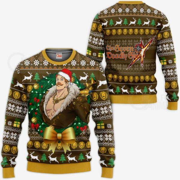 Escanor Ugly Christmas Sweater Seven Deadly Sins Xmas Gift VA11 1