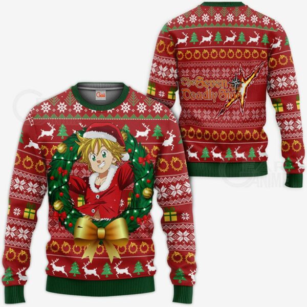 Meliodas Ugly Christmas Sweater Seven Deadly Sins Xmas Gift VA11 1