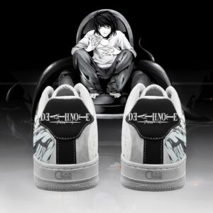 Death Note L Lawliet Shoes Custom Anime PT11 6