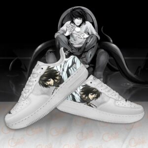 Death Note L Lawliet Shoes Custom Anime PT11 7