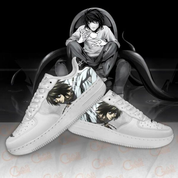 Death Note L Lawliet Shoes Custom Anime PT11 4