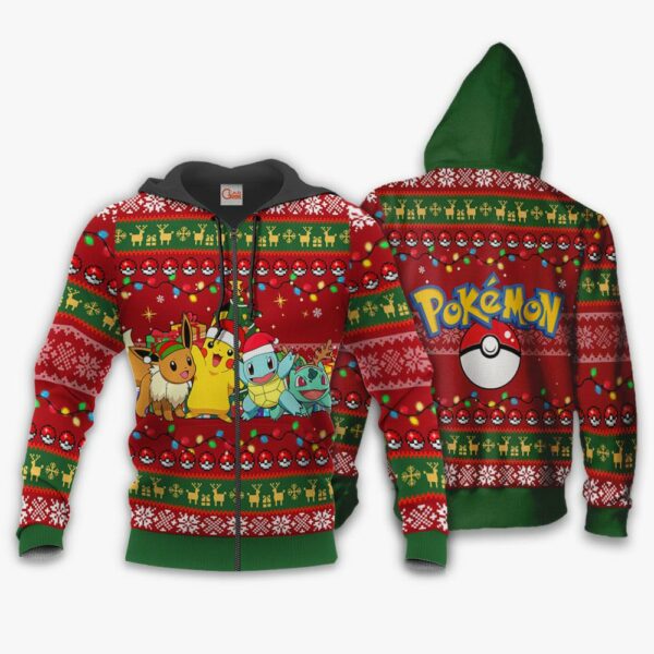 Pokemons Ugly Christmas Sweater Anime Xmas Gift VA11 2