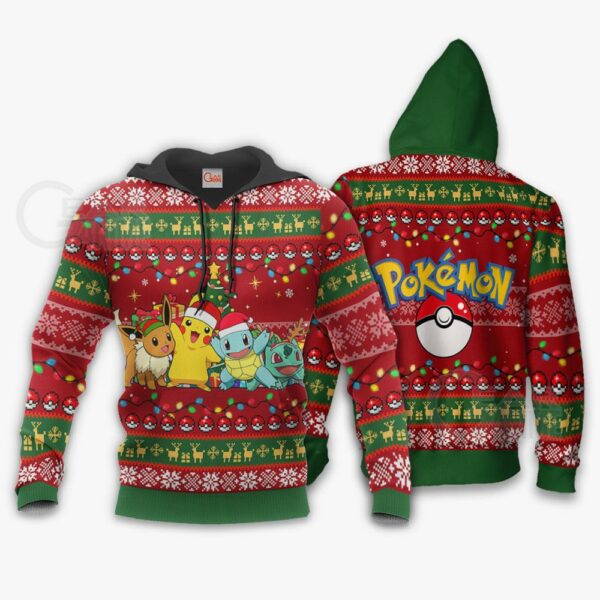 Pokemons Ugly Christmas Sweater Anime Xmas Gift VA11 3