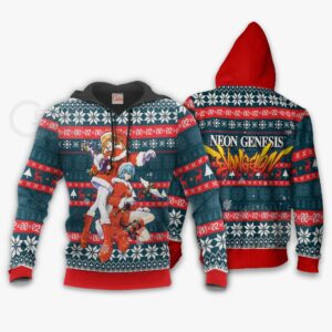 Neon Genesis Evangelion Ugly Christmas Sweater Anime Xmas Gift VA11 7