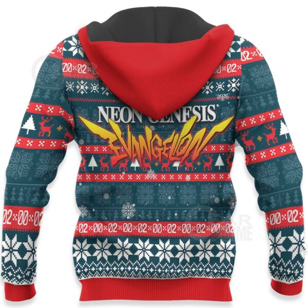 Neon Genesis Evangelion Ugly Christmas Sweater Anime Xmas Gift VA11 4