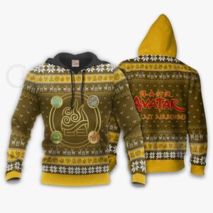 Avatar Airbender Ugly Christmas Sweater Symbols Anime Xmas Gift VA11 7