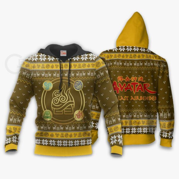 Avatar Airbender Ugly Christmas Sweater Symbols Anime Xmas Gift VA11 3