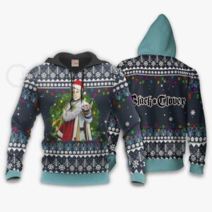 Julius Novachrono Ugly Christmas Sweater Black Clover Anime Gift VA11 7