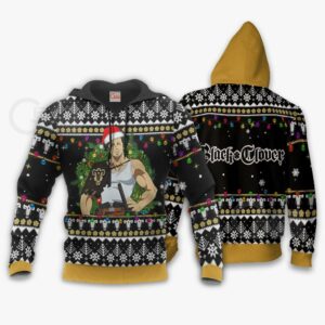 Yami Sukehiro Ugly Christmas Sweater Black Clover Anime Xmas Gift VA11 7