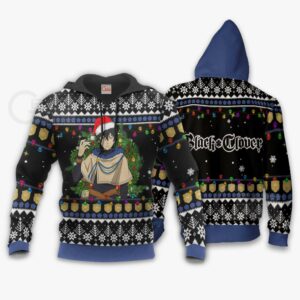 Yuno Ugly Christmas Sweater Black Clover Anime Xmas Gift VA11 7