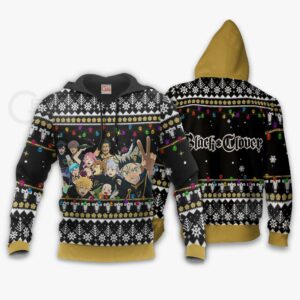 Black Bull Ugly Christmas Sweater Black Clover Anime Xmas Gift VA11 7