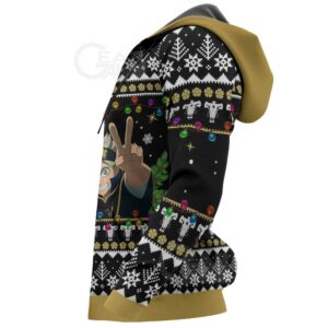 Black Bull Ugly Christmas Sweater Black Clover Anime Xmas Gift VA11 9