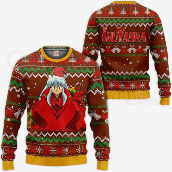 Inuyasha Ugly Christmas Sweater Inuyasha Anime Xmas Gift VA11 1