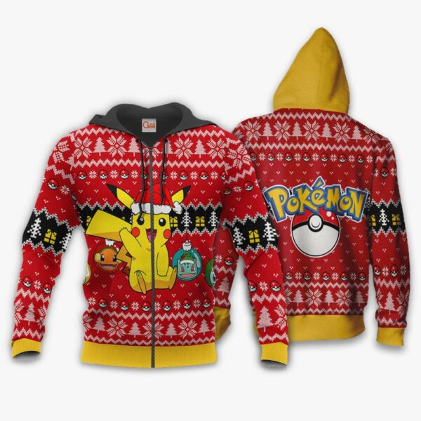 Cute Pikachu Ugly Christmas Sweater Pokemon Anime Xmas Gift 2