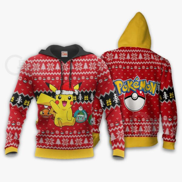 Cute Pikachu Ugly Christmas Sweater Pokemon Anime Xmas Gift 3