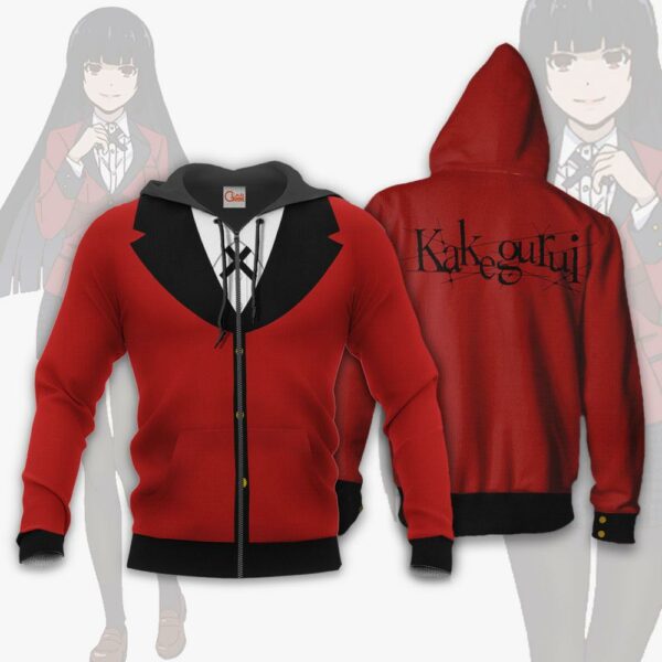 Yumeko Uniform Shirt Kakegurui Anime Hoodie Jacket VA11 1