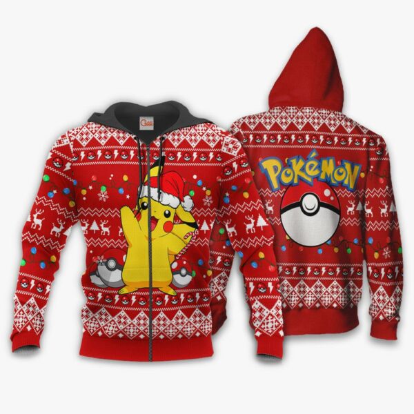 Pikachu Santa Ugly Christmas Sweater Pokemon Anime Xmas Gift 2