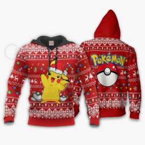 Pikachu Santa Ugly Christmas Sweater Pokemon Anime Xmas Gift 7