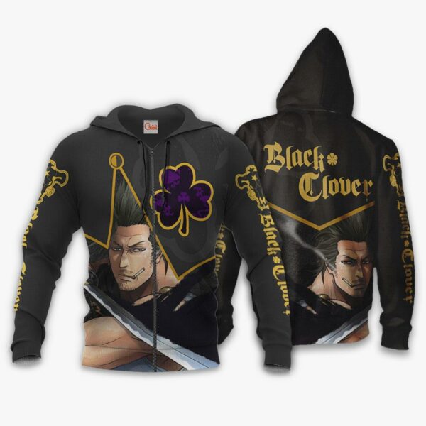 Black Bull Yami Sukehiro Custom Shirt Black Clover Anime Jacket VA11 1