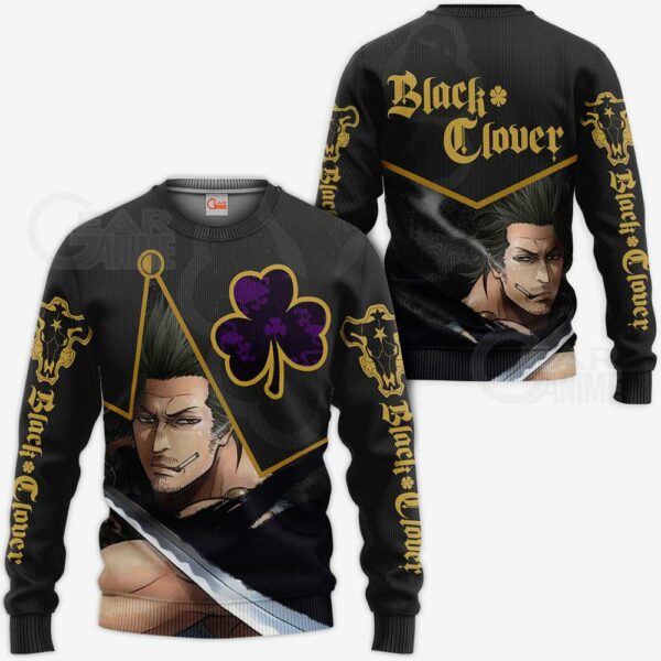 Black Bull Yami Sukehiro Custom Shirt Black Clover Anime Jacket VA11 2