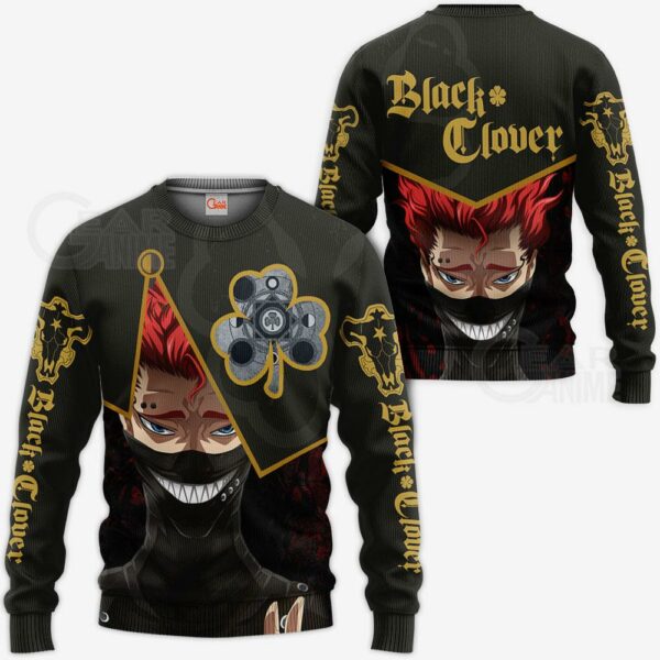 Black Bull Zora Ideale Custom Shirt Black Clover Anime Jacket VA11 2