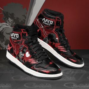 Afro Samurai Sneakers Black Red Custom Anime Shoes MN11 5