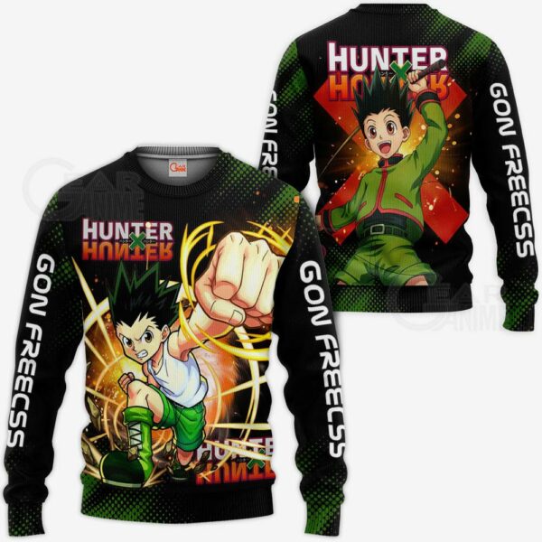 Gon Freecss Shirt Hunter X Hunter Custom Anime Hoodie Jacket 2