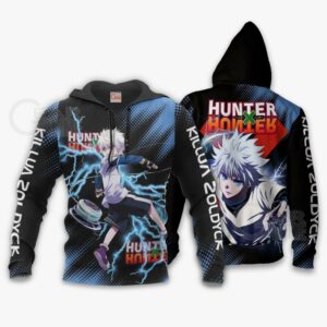 Killua Zoldyck Shirt Hunter X Hunter Custom Anime Hoodie Jacket 10