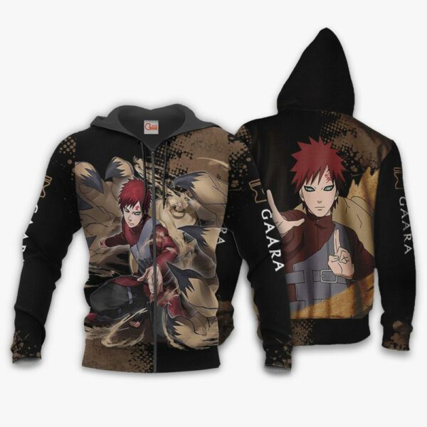 Gaara Hoodie Sweater Naruto Custom Anime Zip Jacket 1