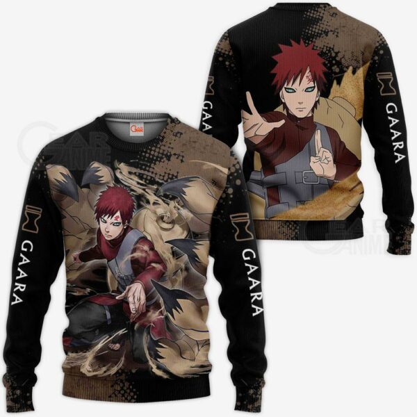 Gaara Hoodie Sweater Naruto Custom Anime Zip Jacket 2