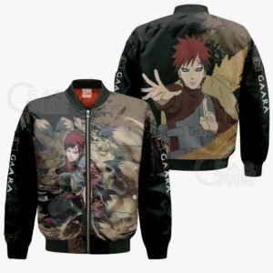 Gaara Hoodie Sweater Naruto Custom Anime Zip Jacket 9