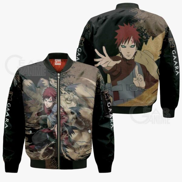 Gaara Hoodie Sweater Naruto Custom Anime Zip Jacket 4