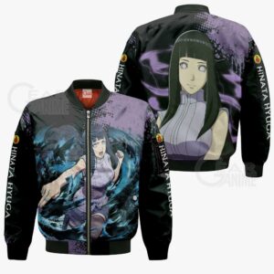 Hyuga Hinata Hoodie Sweater Naruto Custom Anime Zip Jacket 9