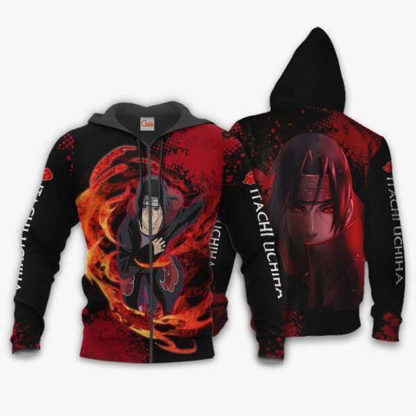 Uchiha Itachi Sweatshirt Naruto Custom Anime Hoodie Jacket VA11 1