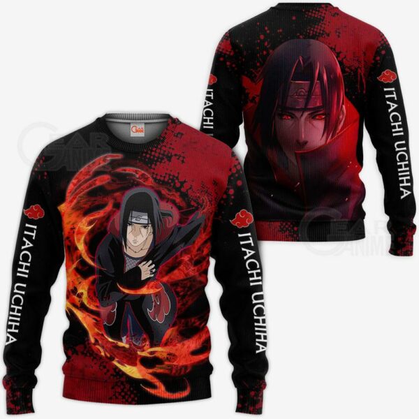 Uchiha Itachi Sweatshirt Naruto Custom Anime Hoodie Jacket VA11 2