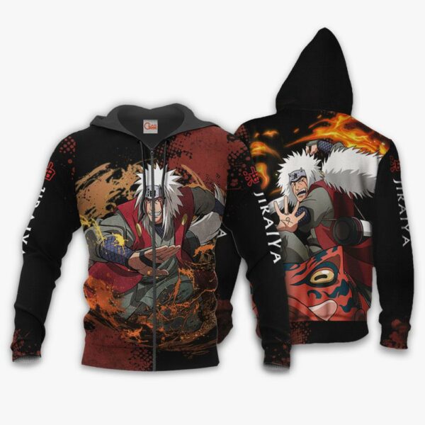 Jiraiya Sweatshirt Naruto Custom Anime Hoodie Jacket VA11 1