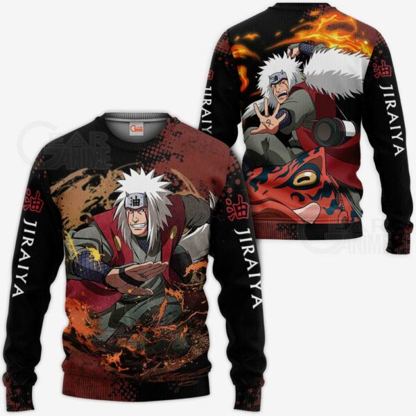 Jiraiya Sweatshirt Naruto Custom Anime Hoodie Jacket VA11 2