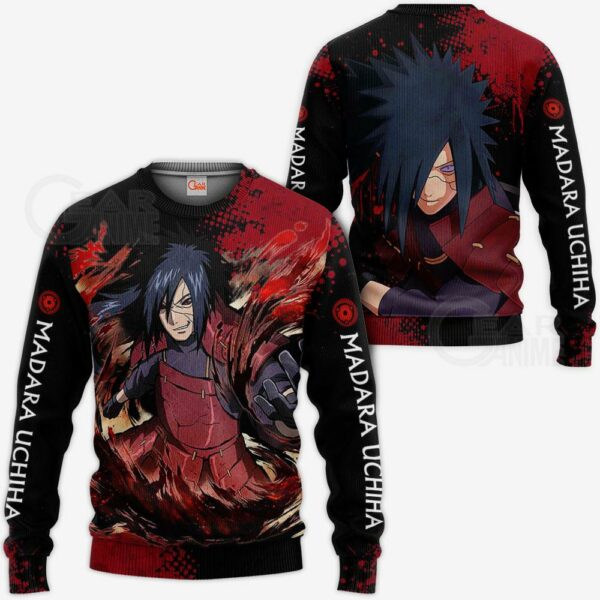 Uchiha Madara Sweatshirt Naruto Custom Anime Hoodie Jacket VA11 2