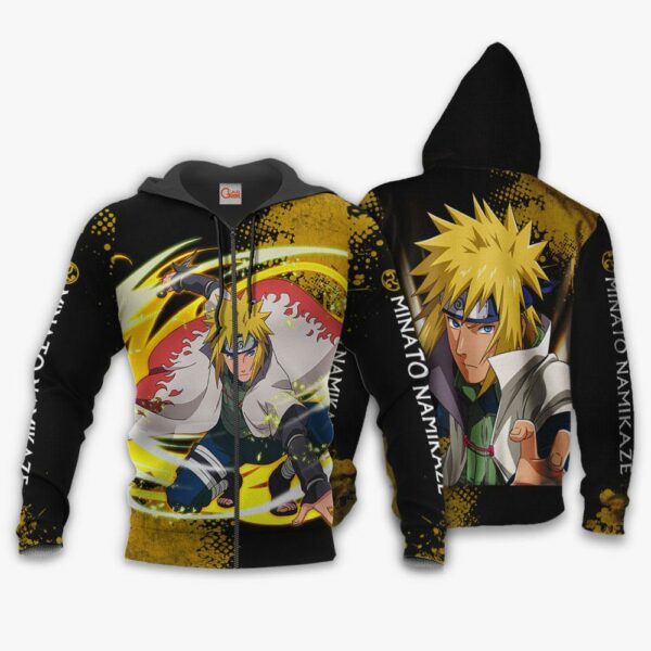 Uzumaki Minato Hoodie Sweater Naruto Custom Anime Zip Jacket 1