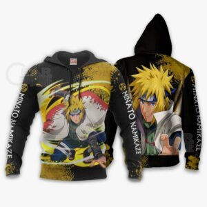 Uzumaki Minato Hoodie Sweater Naruto Custom Anime Zip Jacket 8