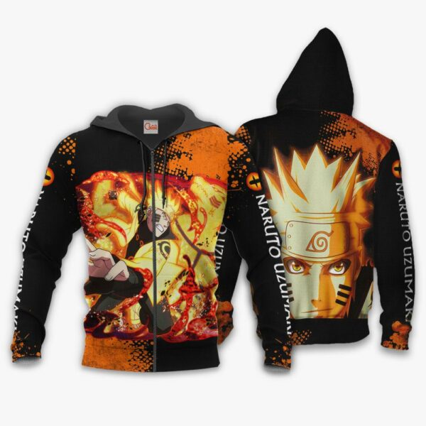 Naruto Kurama Form Sweatshirt Naruto Custom Anime Hoodie Jacket 1