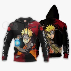 Uzumaki Naruto Hoodie Sweater Naruto Custom Anime Zip Jacket 8