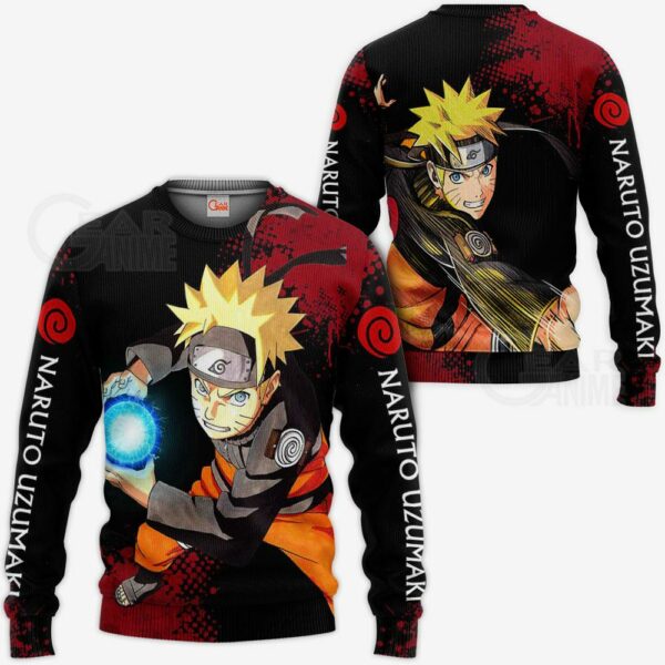 Uzumaki Naruto Hoodie Sweater Naruto Custom Anime Zip Jacket 2