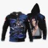 Uchiha Sasuke Hoodie Sweater Naruto Custom Anime Zip Jacket 12