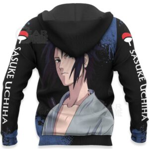 Uchiha Sasuke Hoodie Sweater Naruto Custom Anime Zip Jacket 10